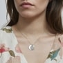 Collier médaille 20 mm et son pendentif coquillage Argent