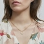 Collier Plaqué Or maille trombone avec médaille 15 mm