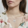 Collier personnalisé médaille 20 mm avec pendentif martelé soleil Argent