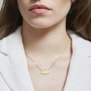 Collier personnalisé nuage 20 mm Plaqué Or