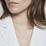 Collier médaille jeton martelée 15 mm gravée en Argent