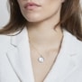 Collier personnalisé Argent et médaille nacrée 15 mm