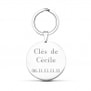 Porte clés personnalisé rond médaille 36 mm