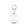 Porte clés rond personnalisé médaille 20 mm
