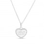 Collier personnalisé enfant Argent avec son pendentif 15 mm cœur perlé