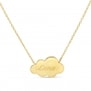 Collier personnalisé pour enfant nuage 20 mm Plaqué Or