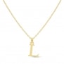 Collier enfant lettre 12 mm en Plaqué Or