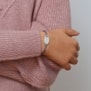 Bracelet cordon enfant médaille ovale en Argent