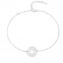 Packshot bracelet chaîne anneau personnalisé pour enfant en argent