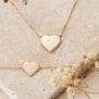 Collier personnalisé enfant médaillon Plaqué Or en forme de cœur