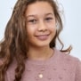 Collier enfant médaille 15 mm et son pendentif lune à strass Plaqué Or