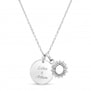 Collier enfant médaille 15 mm et son pendentif soleil Argent