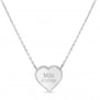 Collier personnalisé enfant médaillon Argent en forme de cœur