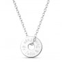 Collier médaille cible 20 mm en Argent