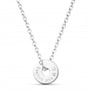 Collier médaille cible 15 mm en Argent