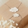 Collier enfant personnalisé nuage 20 mm Argent