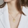 Collier personnalisé pendentif rectangulaire en Plaqué Or