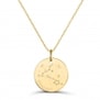 Collier médaille 20 mm astro poissons Plaqué Or