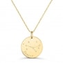 Collier médaille 20 mm astro cancer Plaqué Or