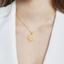 Collier médaille 20 mm astro cancer Plaqué Or