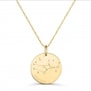 Collier médaille 20 mm astro vierge Plaqué Or