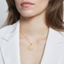 Collier médaille 20 mm astro balance Plaqué Or