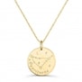 Collier médaille 20 mm astro capricorne Plaqué Or