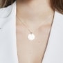 Collier médaille 20 mm astro balance Argent
