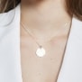 Collier médaille 20 mm astro verseau Argent
