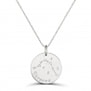 Collier médaille 20 mm astro verseau Argent