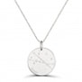 Collier médaille 20 mm astro taureau Argent