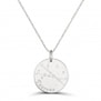 Collier médaille 20 mm astro taureau Argent