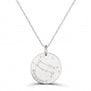 Collier médaille 20 mm astro gémeaux Argent