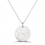 Collier médaille 20 mm astro cancer Argent