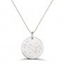 Collier médaille 20 mm astro lion Argent