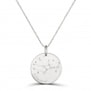 Collier médaille 20 mm astro vierge Argent