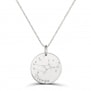 Collier médaille 20 mm astro vierge Argent