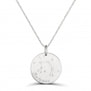 Collier médaille 20 mm astro balance Argent
