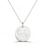 Collier médaille 20 mm astro scorpion Argent