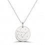 Collier médaille 20 mm astro capricorne Argent
