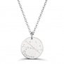 Collier médaille 20 mm homme astro taureau Argent