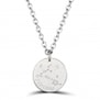 Collier médaille 20 mm homme astro poissons Argent