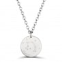 Collier médaille 20 mm homme astro balance Argent