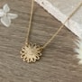 Collier fleur de printemps Plaqué Or