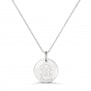 Collier personnalisé médaille 15 mm dessin chien en Argent