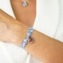 Porté du bracelet personnalisé liberty ruban Argent