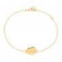 Packshot du bracelet nuage personnalisé en Plaqué Or