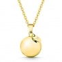 Collier bola personnalisé or jaune