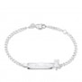 Bracelet enfant gourmette ourson Argent