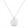 Collier personnalisé médaille 15 mm dessin fraise en Argent